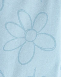 Baby Girl Floral Ladybug Bike Shorts - Blue