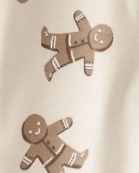 Baby Organic Cotton Sleep & Play in Gingerbread Cookie Pajamas