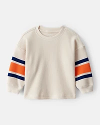 Baby Boy Thermal Long-Sleeve T-Shirt - Orange/Tan
