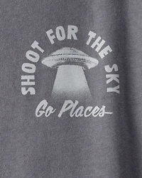 Boys Shoot For The Sky Short-Sleeve Graphic Tee - Grey