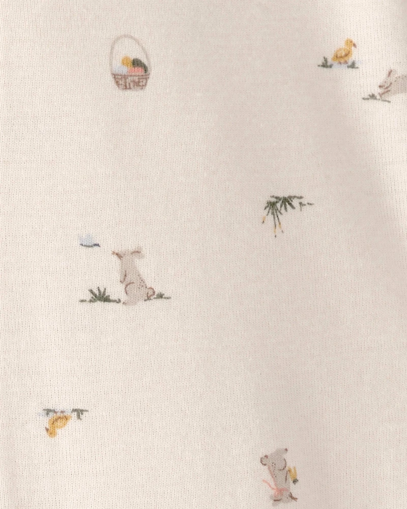 Baby Easter Bunny 100% Cotton Snug Fit 1-Piece Pajama - Cream