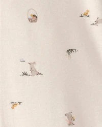 Baby Easter Bunny 100% Cotton Snug Fit 1-Piece Pajama - Cream