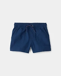 Toddler Boy 2-Piece French Terry Pocket T-Shirt & Shorts Set - Grey/Navy