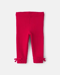 Baby Girl 2-Piece Reindeer Fair Isle Long-Sleeve Top & Pant Set - Red/Cream