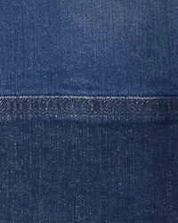 Toddler Boy Patchwork Denim Jacket- Dark Wash