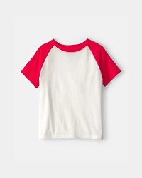 Kid Colorblock T-Shirt - Red/White