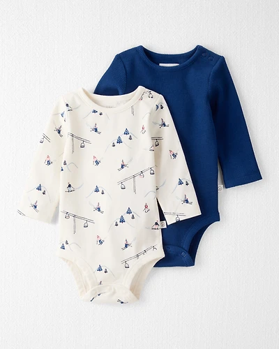 Baby 2-Pack Organic Cotton Bodysuits