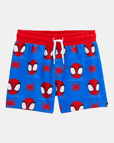 Toddler Boy Marvel™ Spider-Man Swim Trunks - Red/Blue