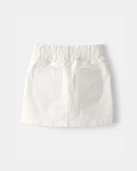 Girls Utility Skirt  - White
