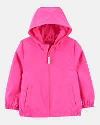 Baby Solid Windbreaker Jacket - Pink