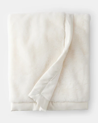 Baby Plush Blanket - White - White