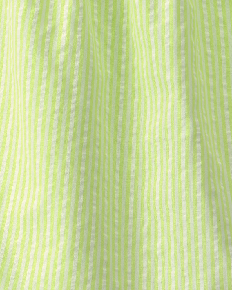 Girls Stripe Tank Top - Green