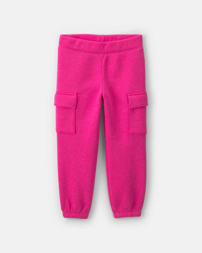 Baby Girl Heart Fleece Hoodie & Pant Set - Pink