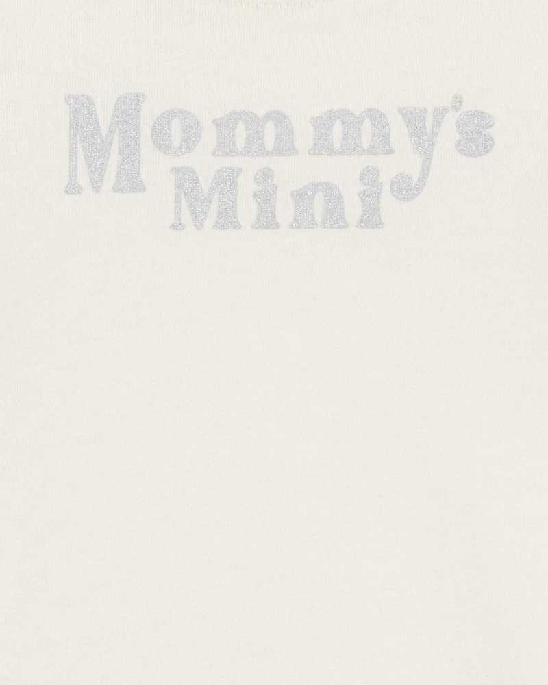 Baby "Mommy's Mini" Short-Sleeve Bodysuit - Cream
