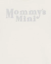 Baby "Mommy's Mini" Short-Sleeve Bodysuit - Cream