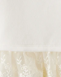 Baby Girl Fleece Long-Sleeve Top - Ivory