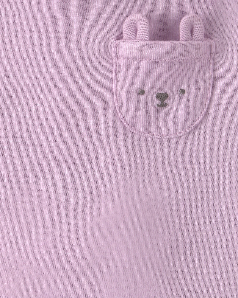 Baby Girl 5-Pack Bunny Multipack Bodysuits - Pink/Ivory