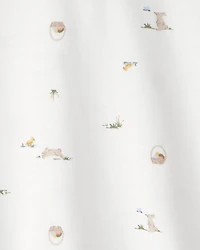 Toddler Boy Easter Bunny Polo Shirt - White