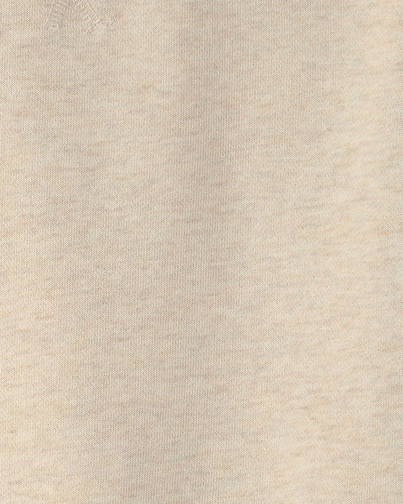 Boys Logo Patch French Terry Pullover Sweatshirt - Cream
