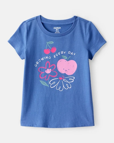 Toddler Girl Growing Every Day Short-Sleeve Graphic Tee - Blue