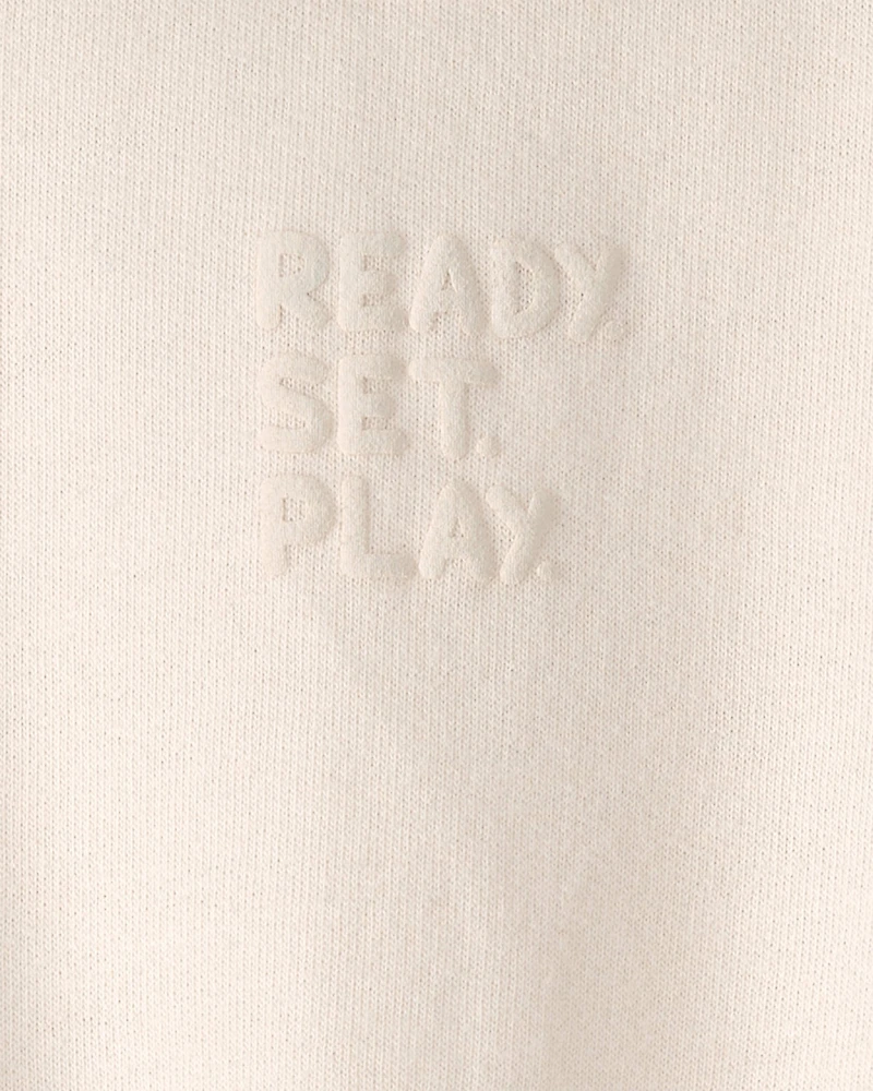 Baby French Terry Pullover Sweatshirt - Cream