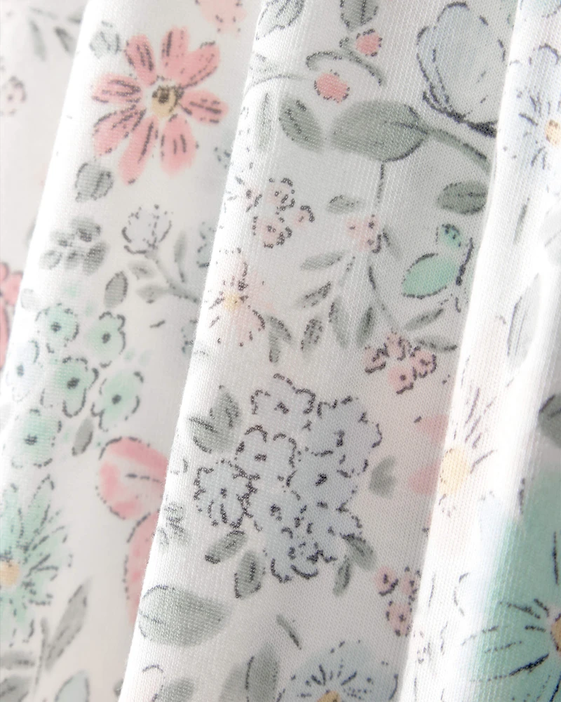 Toddler Girl Butterfly Garden PurelySoft 1-Piece Pajama