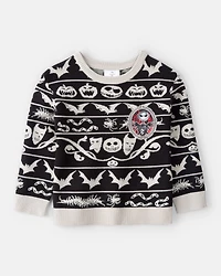 Boys The Nightmare Before Christmas Long-Sleeve Sweater - Black