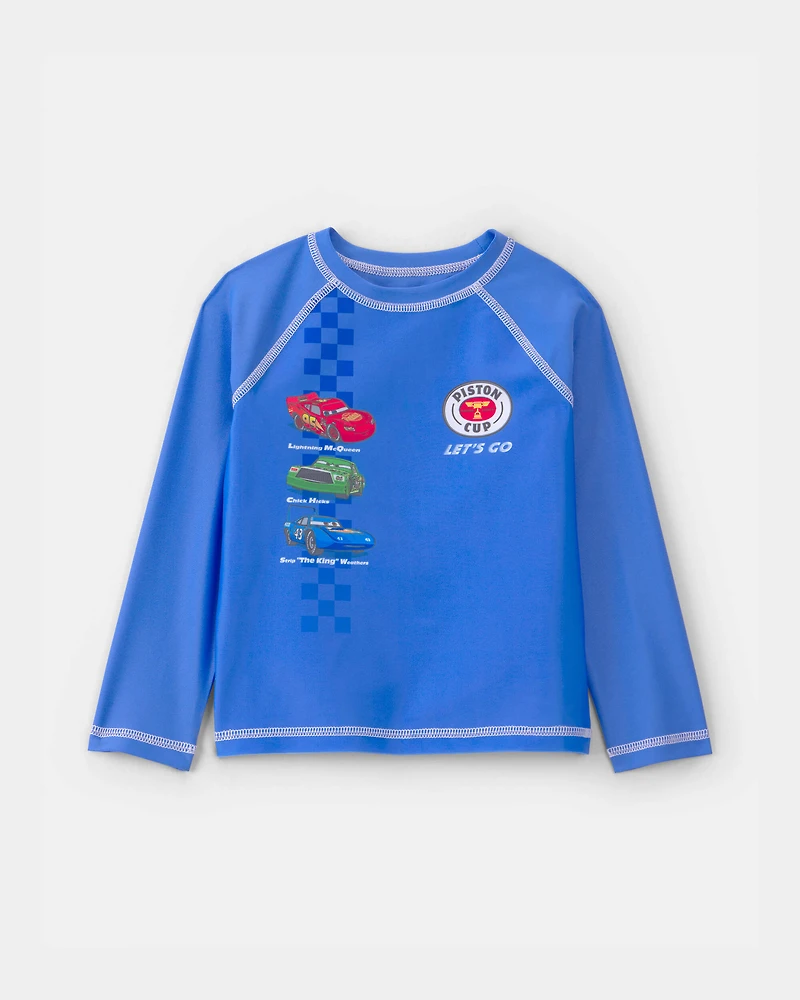 Toddler Boy 2-Piece ©Disney/Pixar Cars Rashguard & Swim Trunk Set - Blue