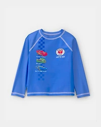 Toddler Boy 2-Piece ©Disney/Pixar Cars Rashguard & Swim Trunk Set - Blue