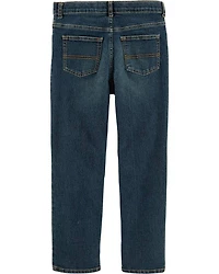 Kid Husky Fit Straight Jeans in Dark Rinse
