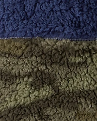 Boys Camo Sherpa Sleeveless Vest