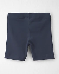 Toddler Girl 2-Pack Organic Cotton Ribbed Pedal  Shorts