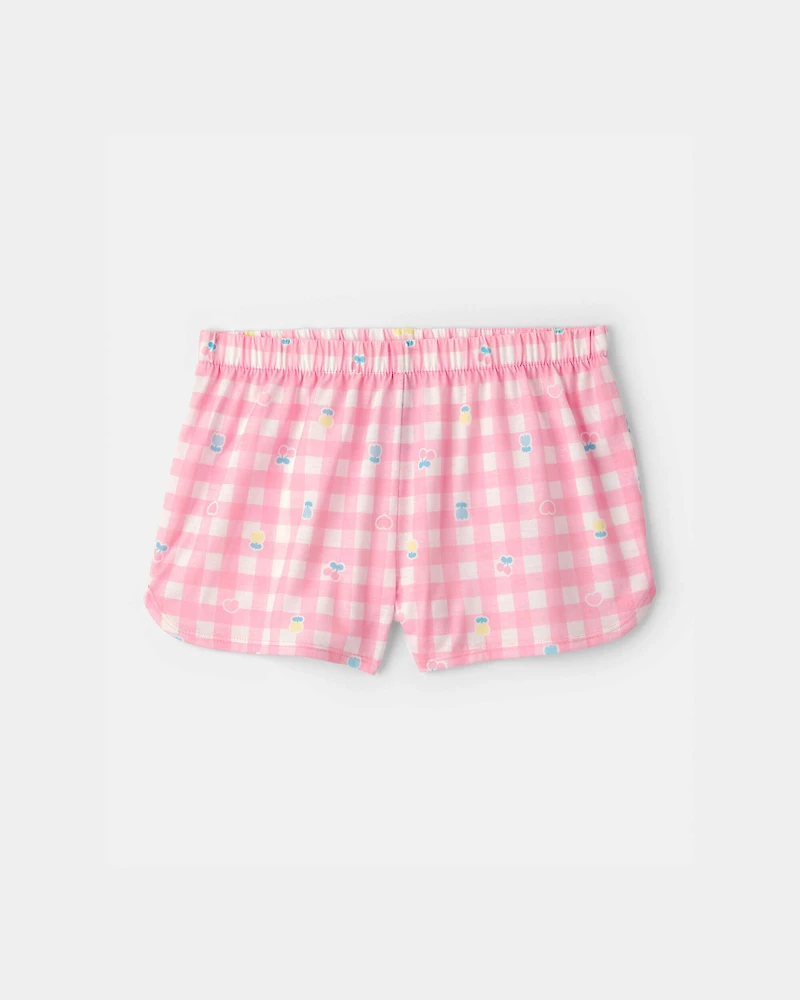 Girls 2-Piece Hello Kitty® Short-Sleeve Pajama Set - Pink