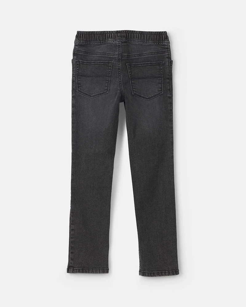 Boys Tapered Denim Jeans - Black