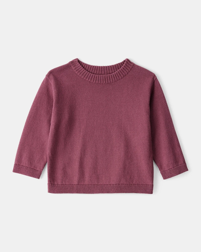 Baby Boy 2-Piece Plaid Overall Set - Maroon/Ivory