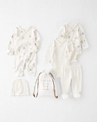 Baby 6-Piece Organic Cotton Hand-Picked Gift Set