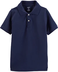 Boys Piqué Polo Shirt - Navy