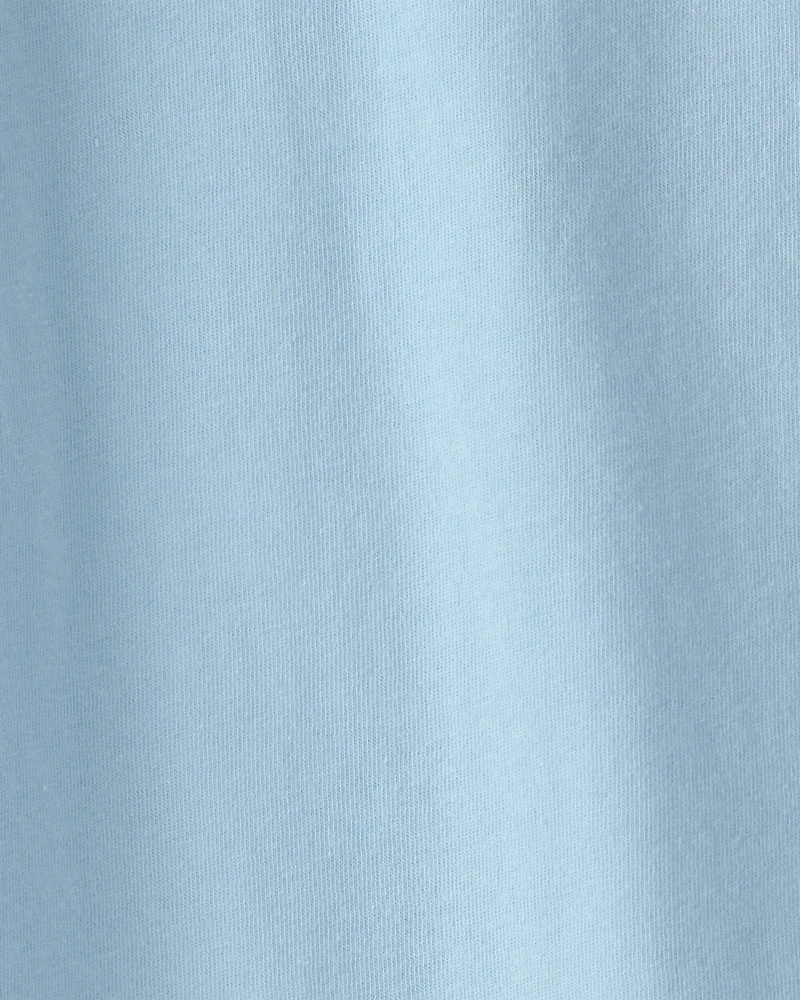 Boys Solid Henley T-Shirt - Blue