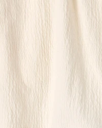 Girls Palm Tree Embroidered Gauze Shorts - Cream