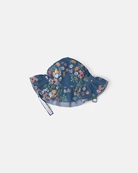 Baby Girl Floral Chambray Bucket Hat