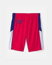 Kid Umbro England Mesh Soccer Shorts - Red/Blue/White