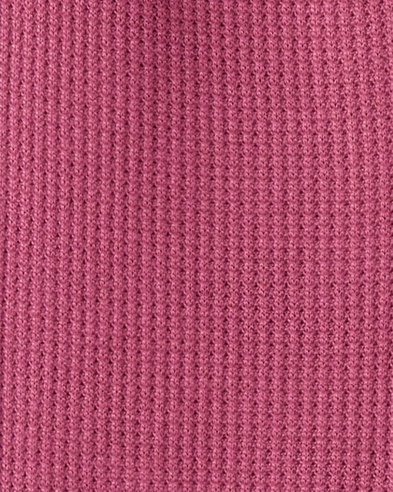 Baby Girl PurelySoft Long-Sleeve Sleep & Play Pajamas - Burgundy