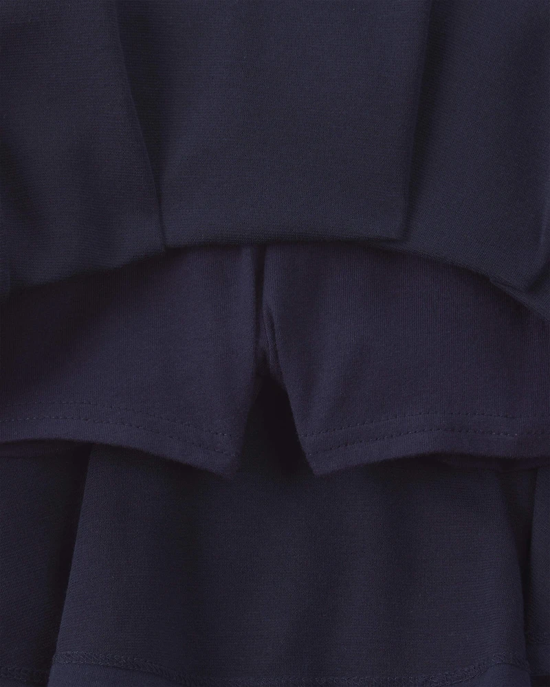 Toddler Girl 2-Pack Uniform Ponte Skort - Navy
