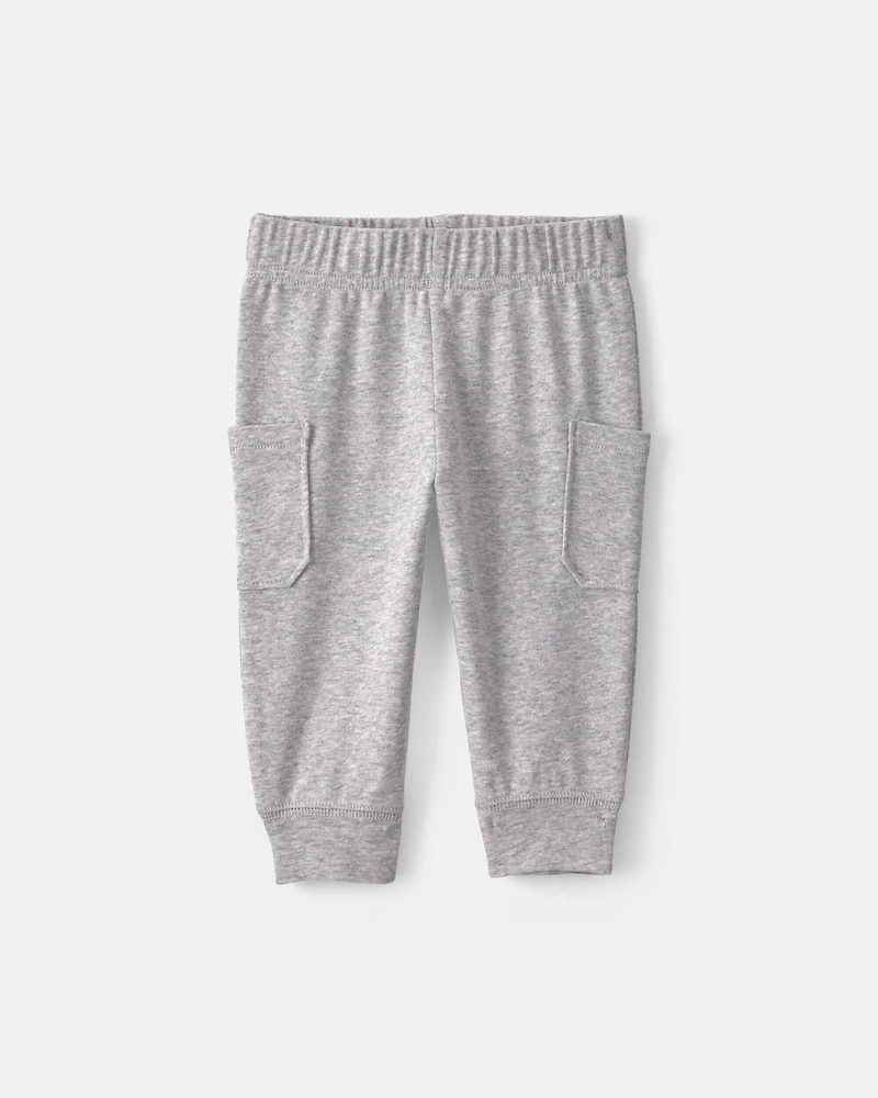 Baby Boy 2-Piece Varsity Long-Sleeve Bodysuit & Pant Set - Grey
