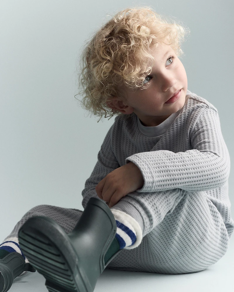Toddler Long-Sleeve Relaxed Tee - Light Blue