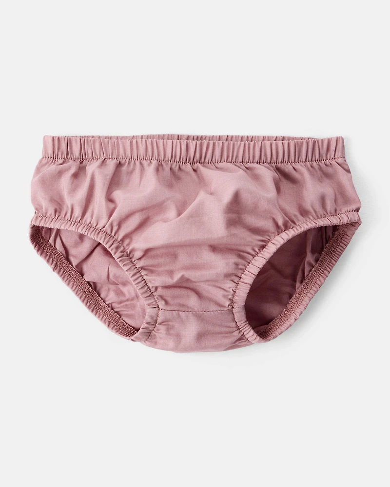 Baby Girl Floral Cotton Long-Sleeve Dress - Pink