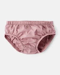 Baby Girl Floral Cotton Long-Sleeve Dress - Pink