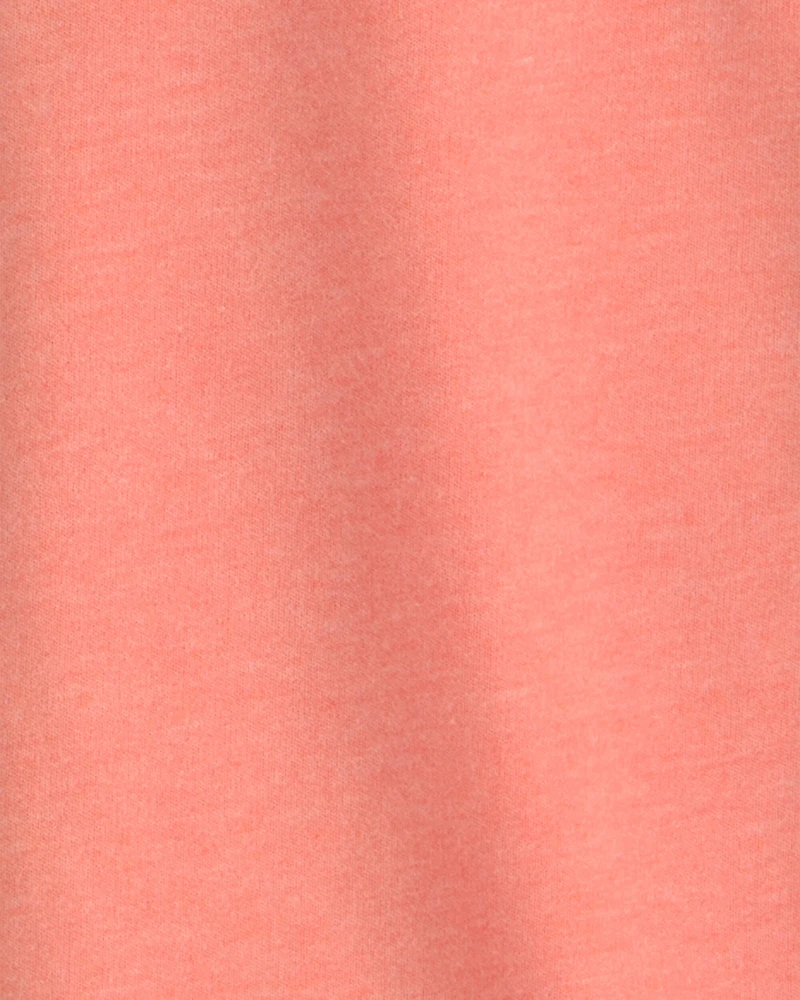 Boys French Terry Zip-Up Hoodie - Orange