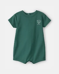 Baby Tennis Short-Sleeve Romper - Green