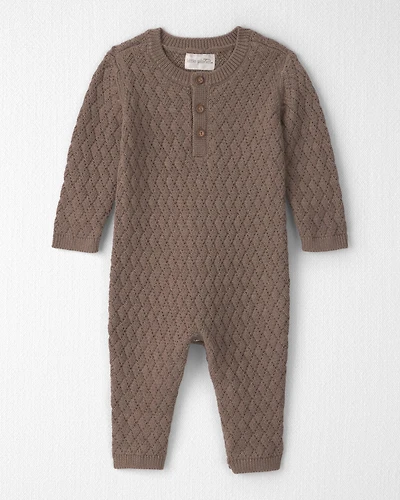 Baby Organic Cotton Sweater Knit Jumpsuit
